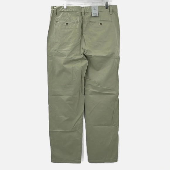 Amendi Gunnar in Green Organic Cotton Pleat Front Button Fly Pants - NEW Size 34 - Picture 4 of 13